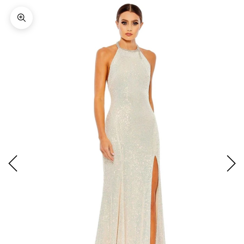 Mac Duggal Iridescent Sequin Gown